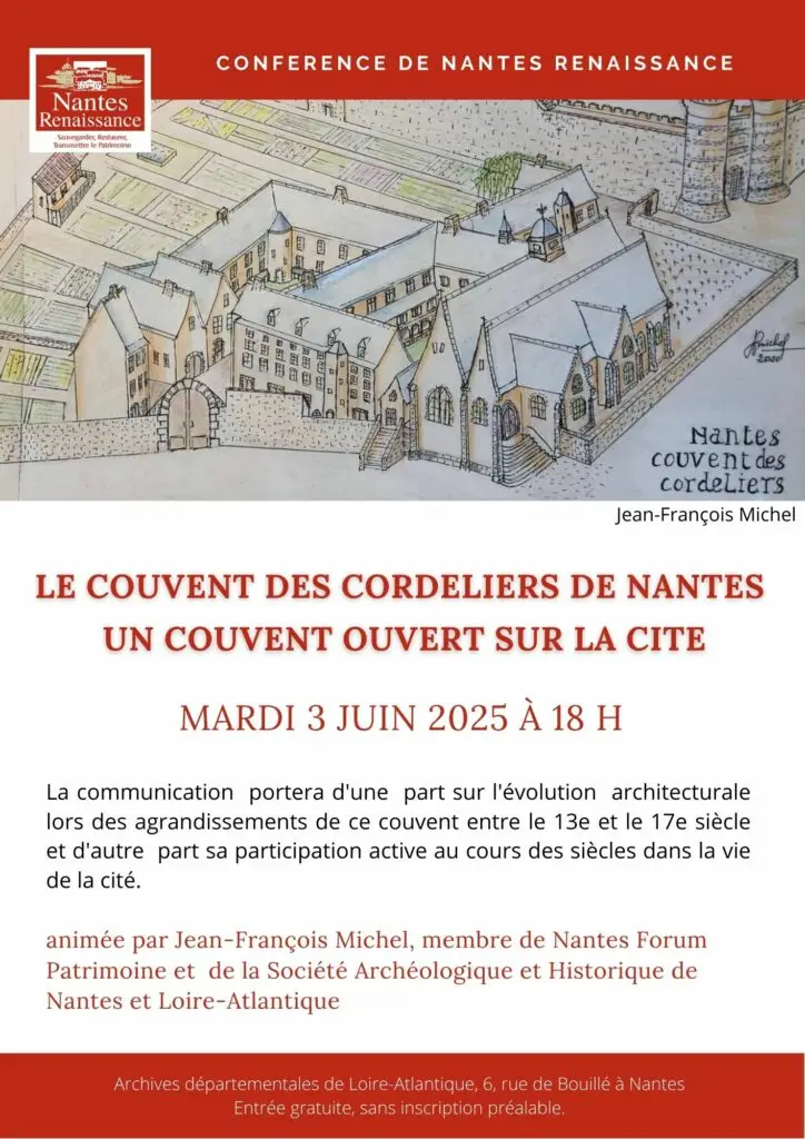 affiche-pour-annoncer-la-conference-sur-le-couvent-des-cordeliers-le-3-juin-2025-avec-un-dessin-du-couvent-des-cordeliers-de-jean-françois-michel
