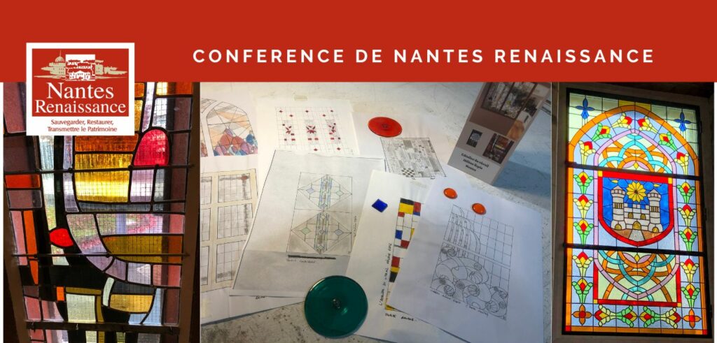 images de vitraux realises par helene espie, entreprise atelier du vitrail a nantes